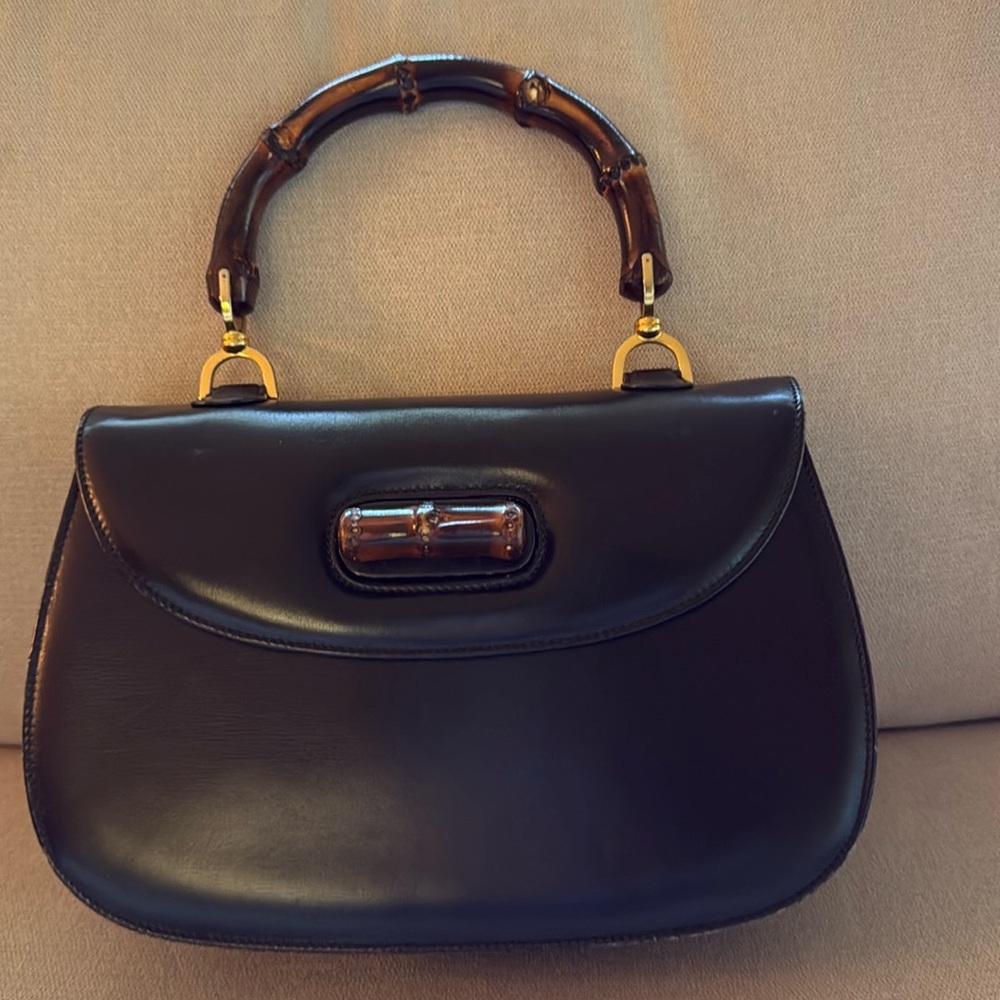 Vintage Gucci Bamboo Top Handle Bag